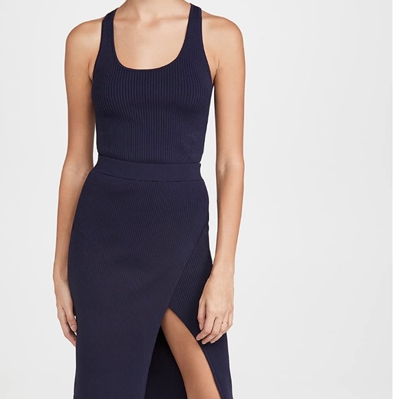 JONATHAN SIMKHAI Deep Rib Knit Crop Top - Picture 1 of 7